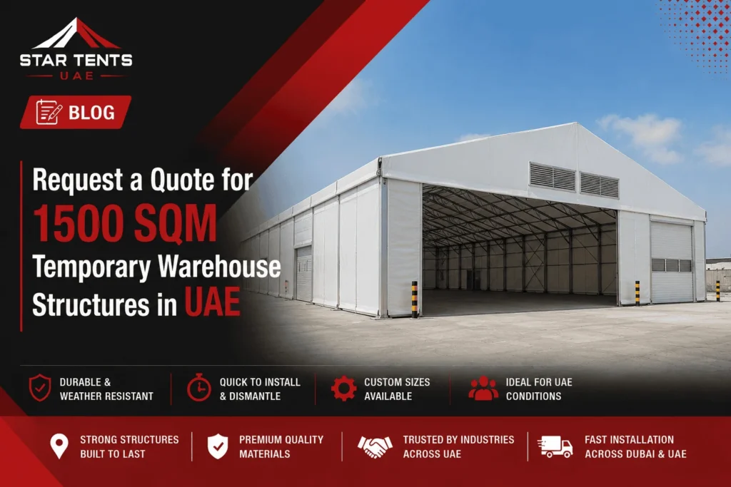 1500 SQM Temporary warehouse structures - Stat Tents
