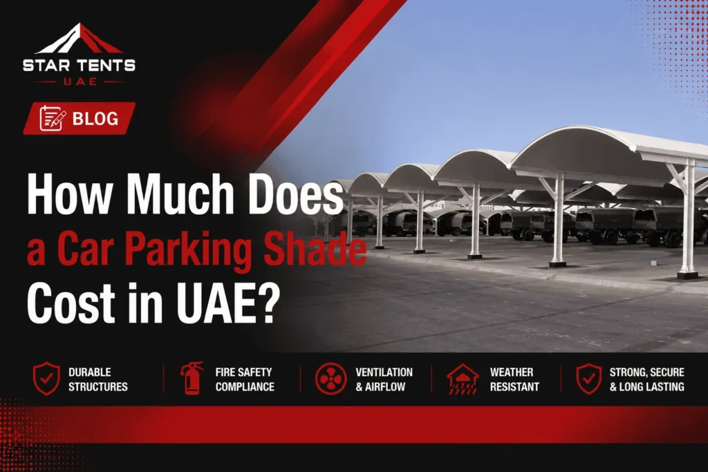Car Parking Shade Cost In UAE - Star Tents