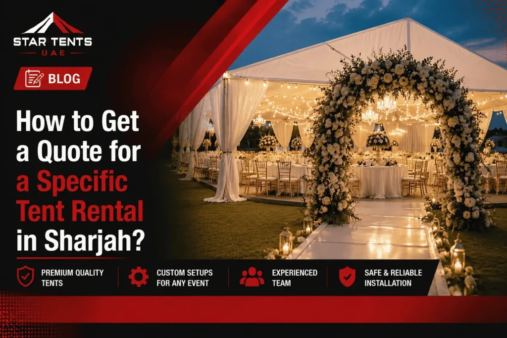 Get quote for Tent Rental in Sharjah - Star Tent