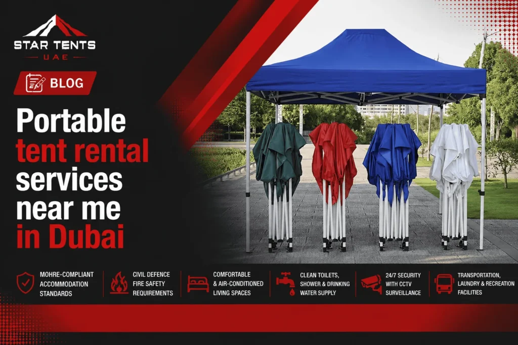 Portable Tent Rental Services in Dubai - Star Tents